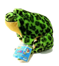 Webkinz Bull Frog HM114 Green Black & Yellow W Sealed Code Approx 8" - $8.00