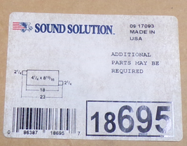 New OEM Sound Solutions Muffler 2.25&quot; Inlet Outlet 23&quot; Total Length 18695 - £41.92 GBP