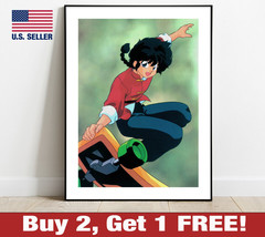 Ranma ½ Poster 18&quot; x 24&quot; Print Anime Retro 80s 90s Wall Art Decor Ranma 1/2 - £10.65 GBP