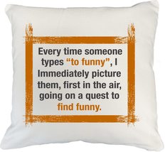 Make Your Mark Design Funny and Relatable Meme, Quote White Pillow Cover... - $24.74+