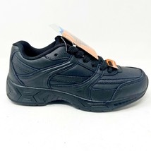 Genuine Grip Slip Resistant Black Womens Casual Leather Work Shoes - £15.68 GBP