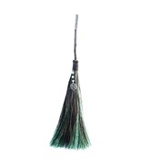Wicca Besom, Black &amp; Green with Beads and Celtic Charm! - $363.19 MXN