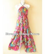 2D113 - Pink Versatile Silk Multi Scarf Women Maxi Long Dress, Skirt Maternity - $24.90