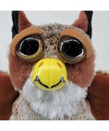 Feisty Pets Owl Dastardly Daniel Horned Owl Plush Changing Face Bird Fangs - £8.09 GBP