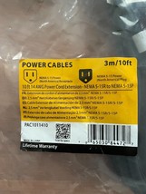 Startech Heavy Duty Extension Cord 10ft 3m NEMA5-15R to NEMA5-15P Black ... - $20.95