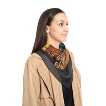 Poly Scarf with Striking &quot;Not All Who Wander Are Lost&quot; Print | Aesthetic... - £19.76 GBP+