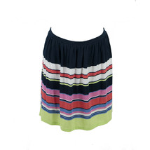 Juicy Couture Navy Lime Multicolor Stripe A Line Knit Black Label Skirt L NWT - £15.26 GBP