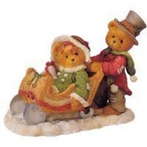 Cherished Teddies Lindsey &amp; Lyndon Walking in a Winter Wonderland 141178 - £5.48 GBP