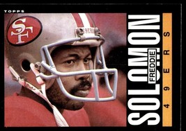 1985 Topps Freddie Solomon San Francisco 49ers #161 - £0.95 GBP