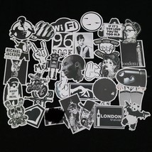 100pcs not repeat waterproof Black and White stickers for Wall decor ska... - £8.32 GBP