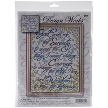Design Works Counted Cross Stitch Kit 12&quot;X16&quot;-Serenity Prayer (14 Count) - £23.21 GBP