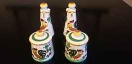 Vintage Farmhouse Royal Sealy Japan Oil Vinegar Condiment Set of 4 No Chips  - £14.12 GBP