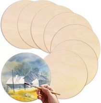 Rodajas de madera redondas, discos de círculos naturales sin terminar para manua - £14.14 GBP