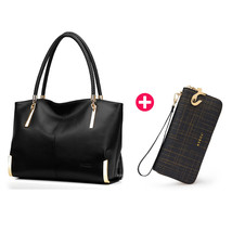 Brand Women Cow Leather Handbags Shoulder bag Bundles Bag Set LadyTotes Large Ca - £188.10 GBP