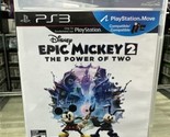 Epic Mickey 2: The Power of Two (Sony Playstation 3, PS3) Complete CIB T... - $11.65