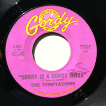 The Temptations - All I Need / Sorry Is A Sorry Word 45 rpm Vinyl 7&quot; Single - £19.41 GBP