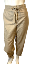 Talbots Tan Twill Cropped Pull On Pants Size 10 - £14.83 GBP