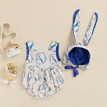 NEW Peter Rabbit Easter Bunny Baby Boy Girls Romper Bonnet Hat Outfit - £8.75 GBP