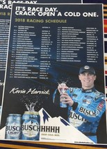 Kevin Harvick 2018 Anheuser Busch Ad Race day Schedule Sticker 6”x8 3/4” - £4.74 GBP