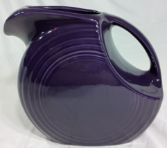 Fiestaware Fiesta Large Disc Pitcher in Retired Plum About 7&quot; Tall Holds 67 Oz - £25.83 GBP
