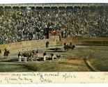  1906 Dragging Dead Bull from Bull Ring Postcard Mexico - £14.00 GBP