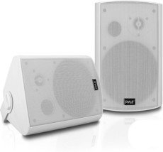 Outdoor Wall-Mount Patio Stereo Speaker - Waterproof Bluetooth, Pyle Pdwr61Btwt - $181.99