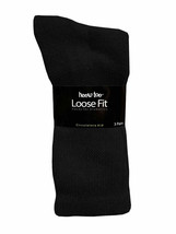 Diabetic Socks CREW 6 PAIR Sz 10-13 Black Healthy Circulation Loose Fit ... - $16.73