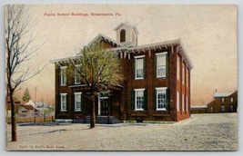 Greencastle PA Public School Building Franklin County Pennsylvania Postcard B49 - $7.95