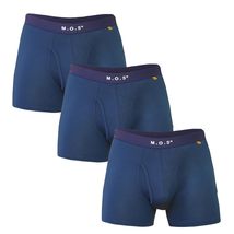 Bamboo Boxer Briefs for Men with Pouch Breathable Short Boxer 3 Pack (US, Alpha, - £18.59 GBP