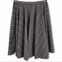 Orimusi black striped a line skirt size 12 - £18.22 GBP
