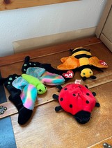 Lot Of Ty Black &amp; Yellow Plush Buzzie Ladybug Lucky Colorful Pastel Float Butter - £10.29 GBP