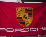 Porsche Flag Red 3X5 Ft Polyester Banner USA - £12.74 GBP