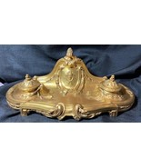 Antique Old Gilt Bronze E. F Caldwell &amp; Co New York Art Nouveau Inkwell ... - $3,085.09 CAD