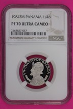 Top Pop 1984 Panama PF 70 Ultra Cameo Proof 1/4 Balboa NGC Certified Sla... - £142.99 GBP