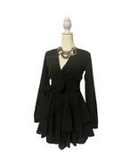 Princess Polly Black Plaid Ruffle Romper Size 2 - $39.60