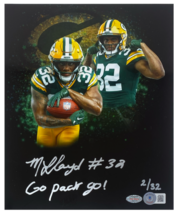 MarShawn Lloyd Autographed &quot;Go Pack Go&quot; 8 x 10 Photo Collage Beckett / G... - $79.00