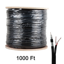 RG6 500ft 1000ft Combo Coaxial RG6/U 18 AWG 2 Conductors CCTV Cable - £57.13 GBP+