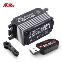 AGFRC Low Profile Brushless Servo A62BLS Super Speed 16KG Programmable Digital S - £101.19 GBP
