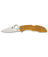 Spyderco Delica4 2.875&quot; Folding Knife VG-10 Blade Steel Orange FRN Handle - $94.50