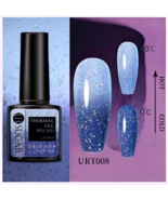 &quot;Thermal Gel Nail Polish - Color Changing Glitter UV/LED Soak-Off (URT008)&quot; - $152.12 MXN