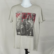 Diesel Gold Label Gray Graphic T Flowers - £33.93 GBP