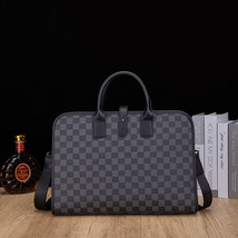 Business Briefcase Men&#39;s Horizontal Handbag Large Capacity Computer Bag Casual S - £39.96 GBP