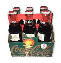 Coca Cola 1995 One Year To Go Olympic Bottle 6 Pack - $26.82