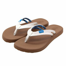Flojos Ladies Size 8 Flip Flops Sandals Thongs, White - $16.99