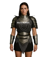 Medieval Lady Knight Armor Set | Steel Pauldrons with Gorget, Bracers &amp; ... - €193,95 EUR