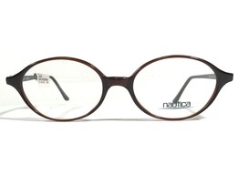 Nautica N8002 204 Eyeglasses Frames Brown Round Full Rim 51-18-145 - £36.62 GBP