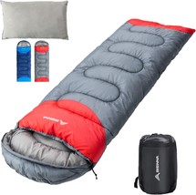 Bisinna Sleeping Bag With Pillow - 4 Season Backpacking, Mountaineering. - £38.84 GBP