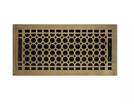 New 6&quot; x 8&quot; Antique Brass Honeycomb Floor Register by Signature Hardware - $29.95