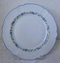 Vtg Haviland Limoges Dinner Plate 10 3/4&quot; Blue White Cornflowers Bachelor Button - £19.74 GBP