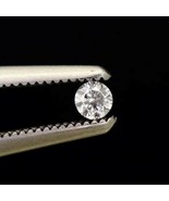 WHITE DIAMOND GEM ROUND CUT SHAPE 2mm AFRICAN GENUINE FACETED NATURAL MI... - $29.95